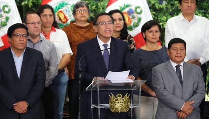 Announcement of Covid restrictions in Peru 2020