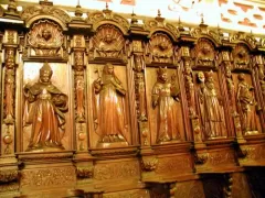 Wooden carvings at San Francisco Convent