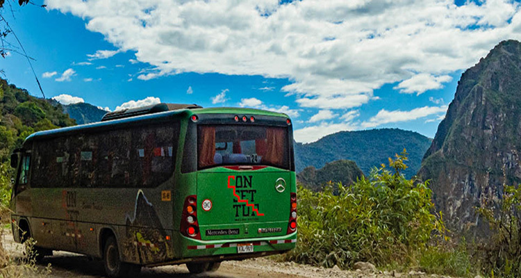 Consettur bus from Aguas Calientes to Machu Picchu