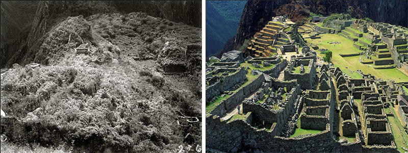 Machu Picchu 1914 and 2011