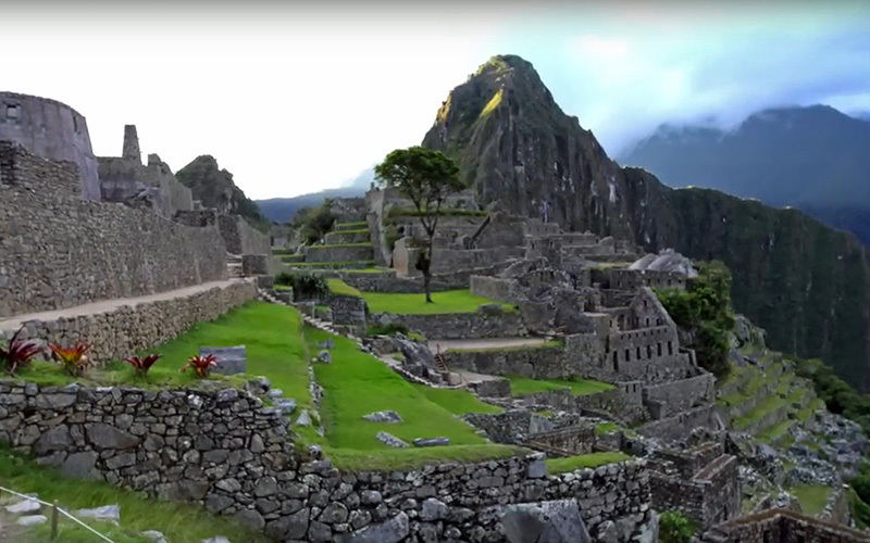 Machu Picchu in Peru from a different angle