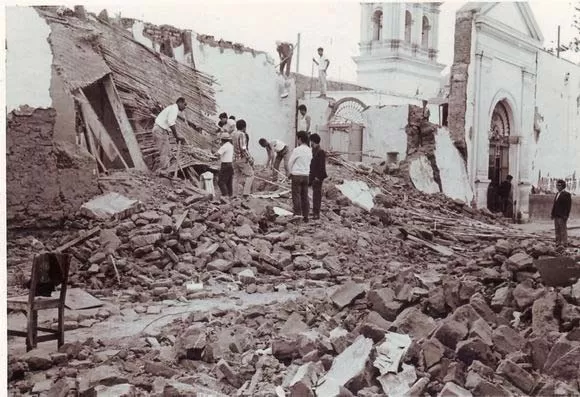 Earthquake damages in Trujillo 1970 Earthquake damages in Trujillo 1970