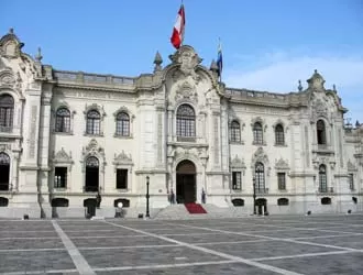 Exterior of the Presidential Palace in Lima, Peru Exterior of the Presidential Palace in Lima, Peru