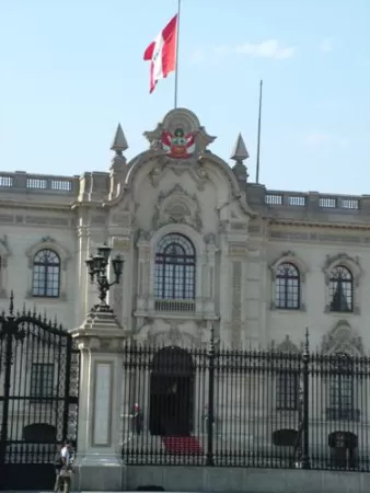 Exterior of the Presidential Palace in Lima, Peru Exterior of the Presidential Palace in Lima, Peru