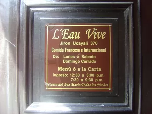 Exterior view of the Casa L'Eau Vive Exterior view of the Casa L'Eau Vive