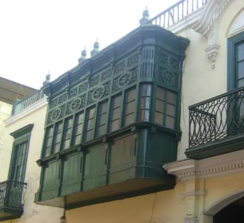 Balconies of the Casa Negreiros Balconies of the Casa Negreiros