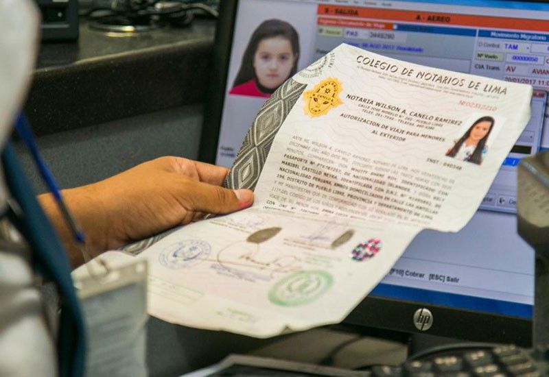 Travel authorization for Peruvian minors and underage foreign residents ...