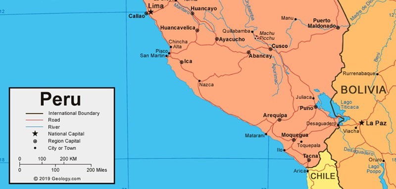 Peru Map Southern Part 98 1676056839 