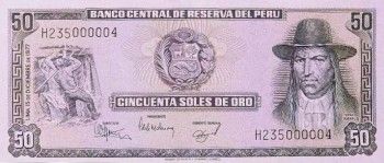 1977 - 50 Soles de Oro banknote (front)