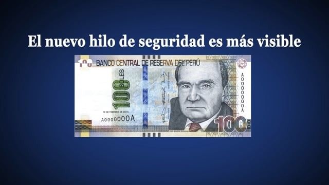 Security Elements New S 100 Peruvian Banknote