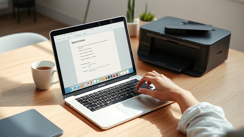 add printer via system preferences