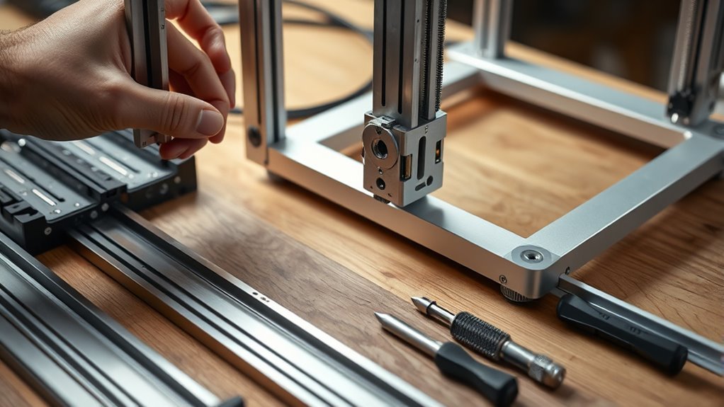 aluminum extrusion guided motorized motion
