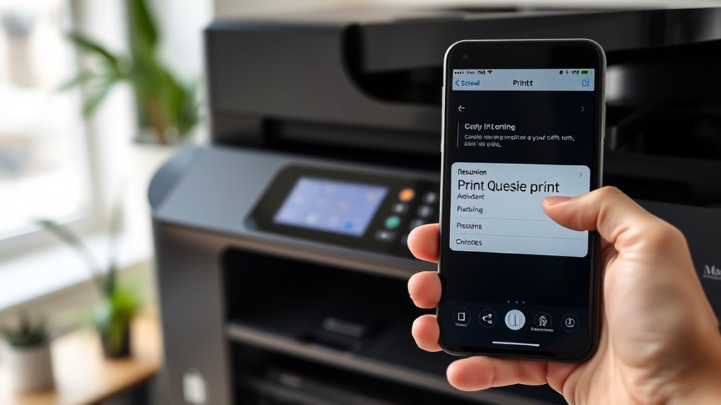 clear stuck print queue