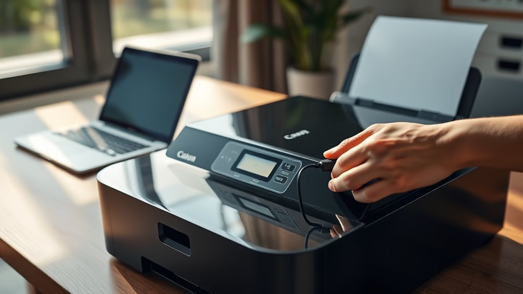 connect canon printer wirelessly