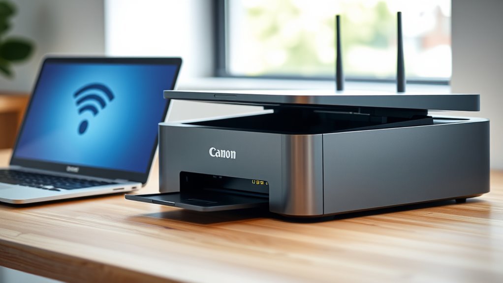 connect canon printer wirelessly