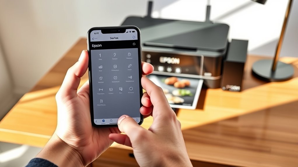 connect iphone to epson