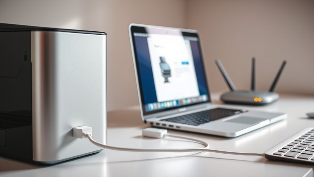 connect printer via usb or wi fi