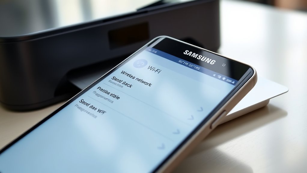 connect samsung phone to printer