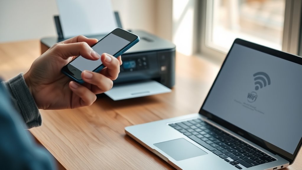 connect wireless printer in five