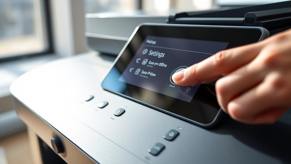 disable use printer offline