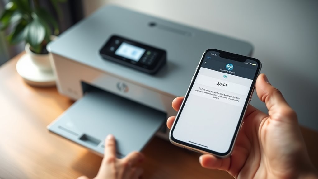 ensure iphone and printer connect