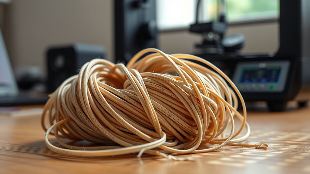 filament degrades with time