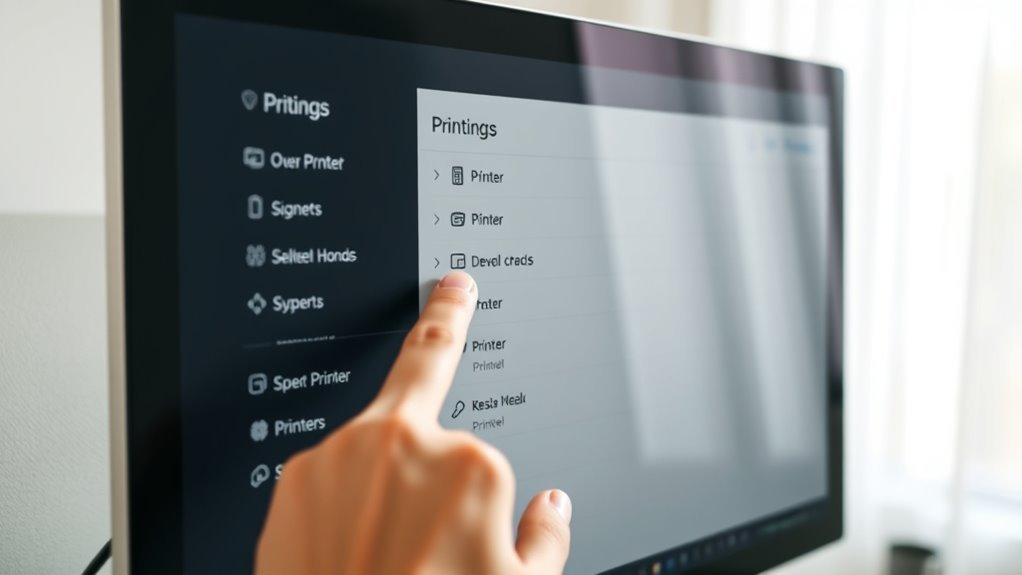 find and verify desired printer