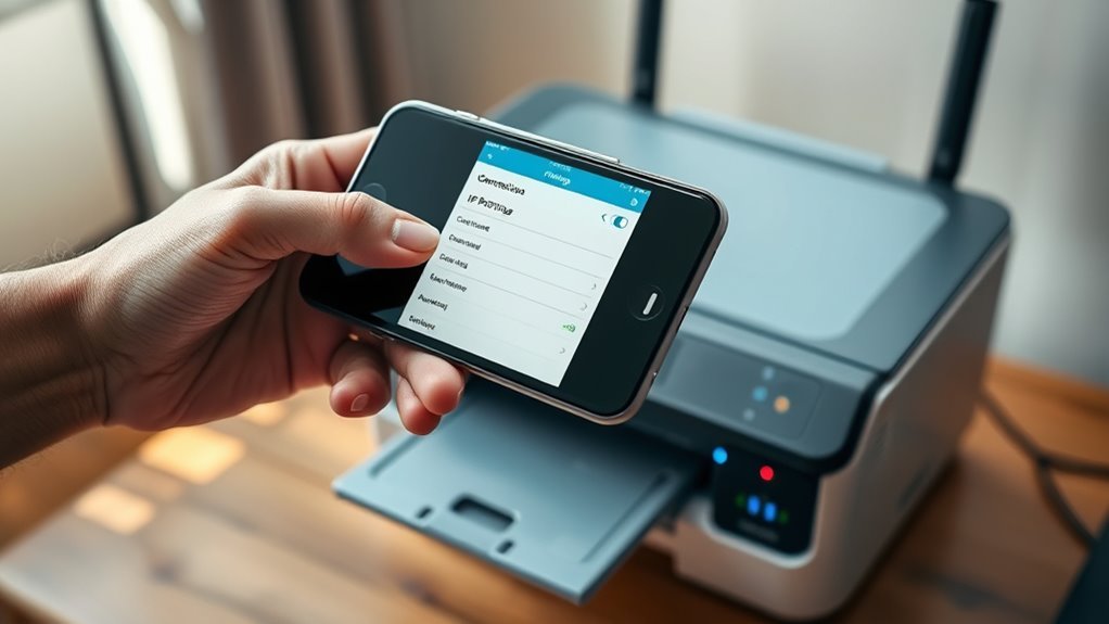 find printer ip via mobile