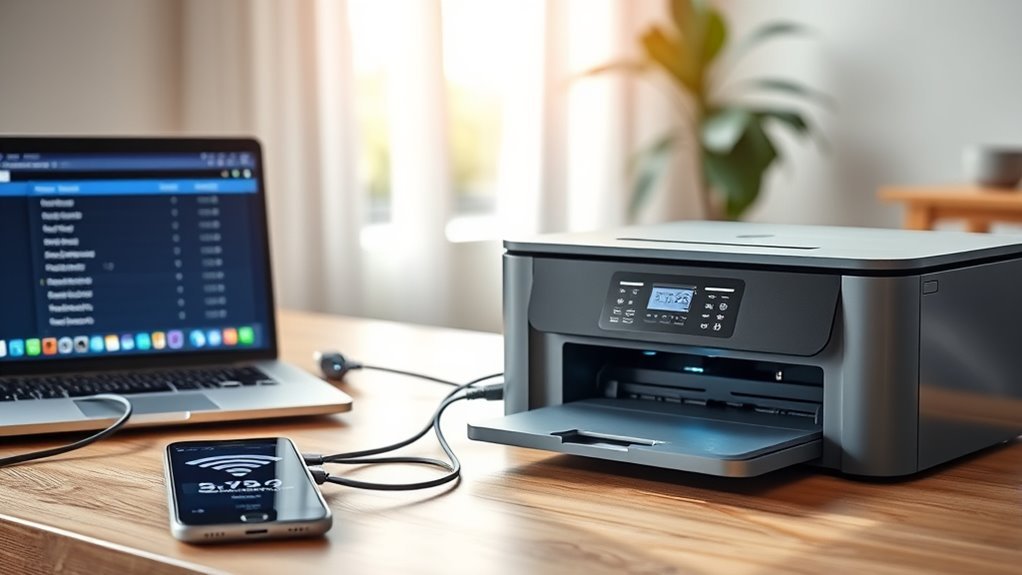 identify printer type and network
