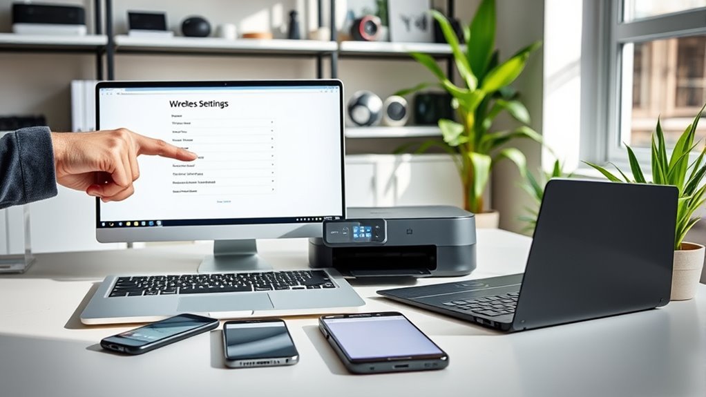 locate and connect nearby printers