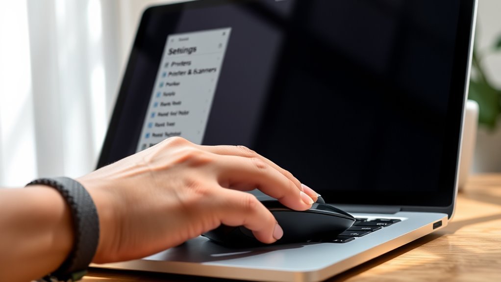 manage printers and defaults