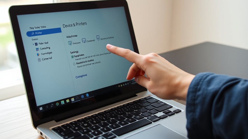 open devices and printers