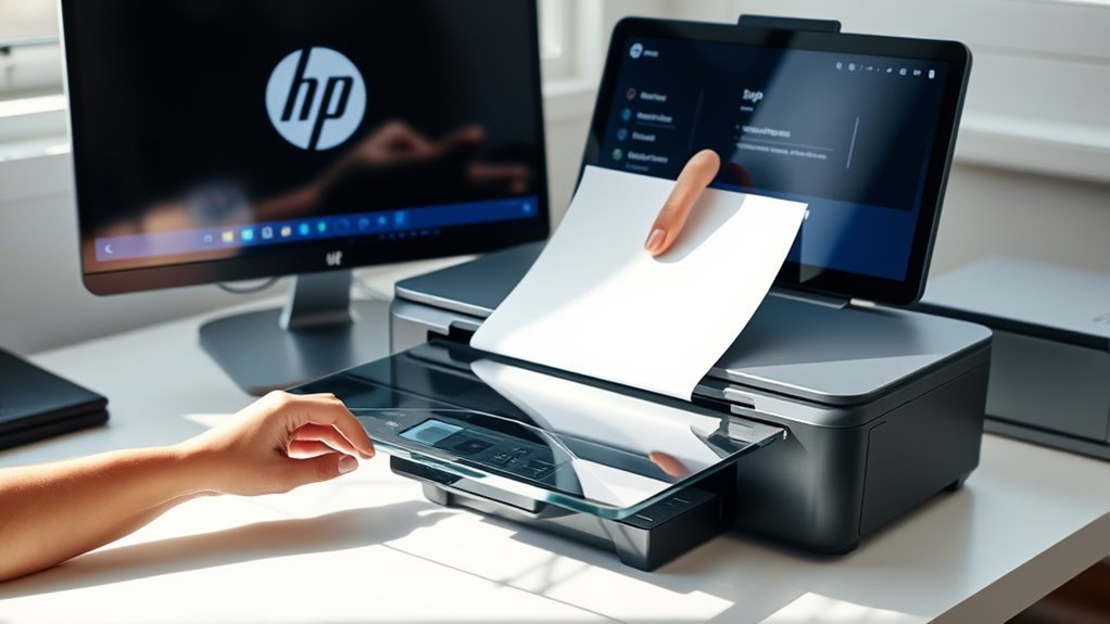 place document face down scan