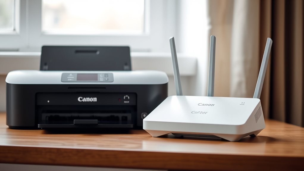 prepare printer and router proximity
