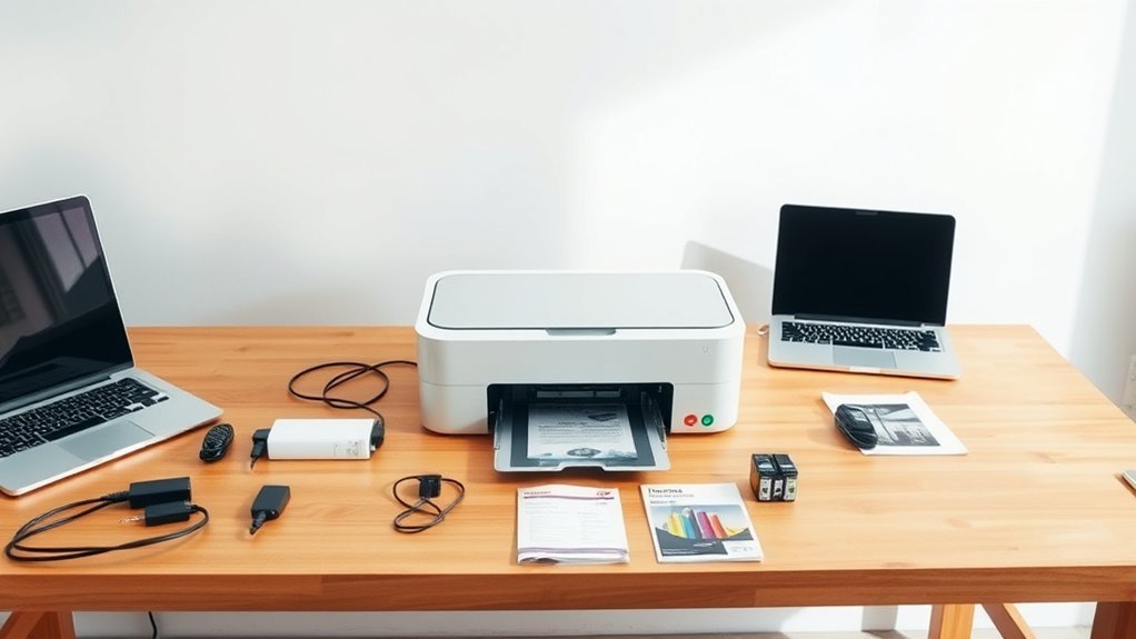 prepare workspace and gather materials