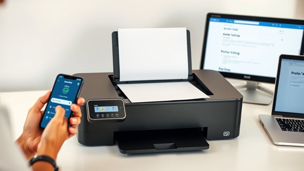 printer setup and login