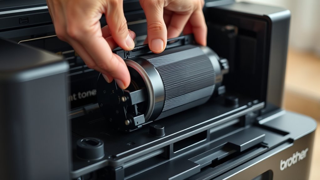 remove drum and separate toner
