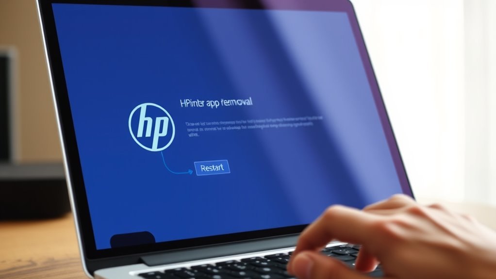 restart hp smart app