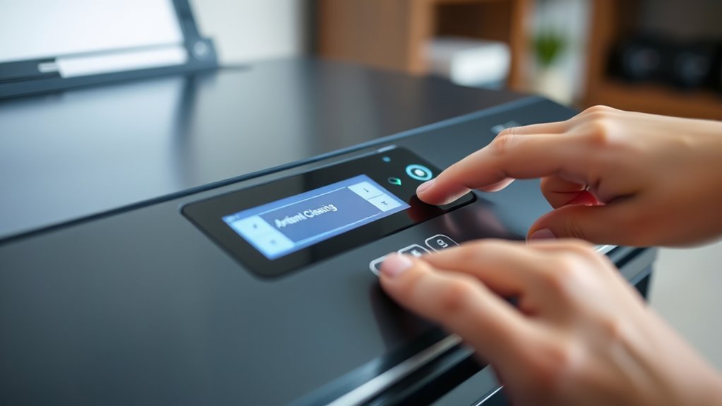 run automatic printhead cleaning