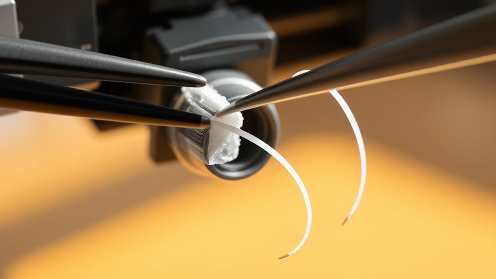 safely remove heated nozzle buildup