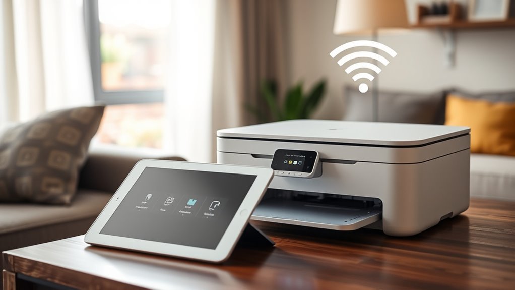 same wi fi network for airprint