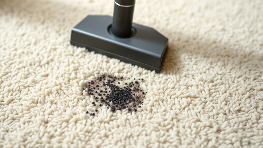 vacuum gently to remove