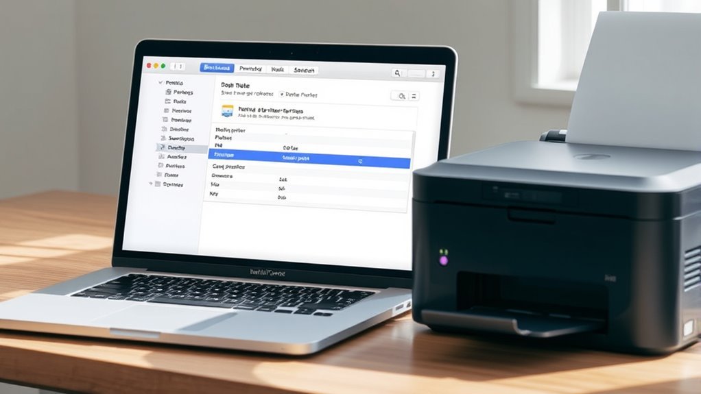 verify network printer settings and functionality