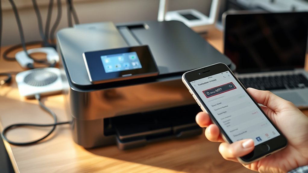 verify printer network connection