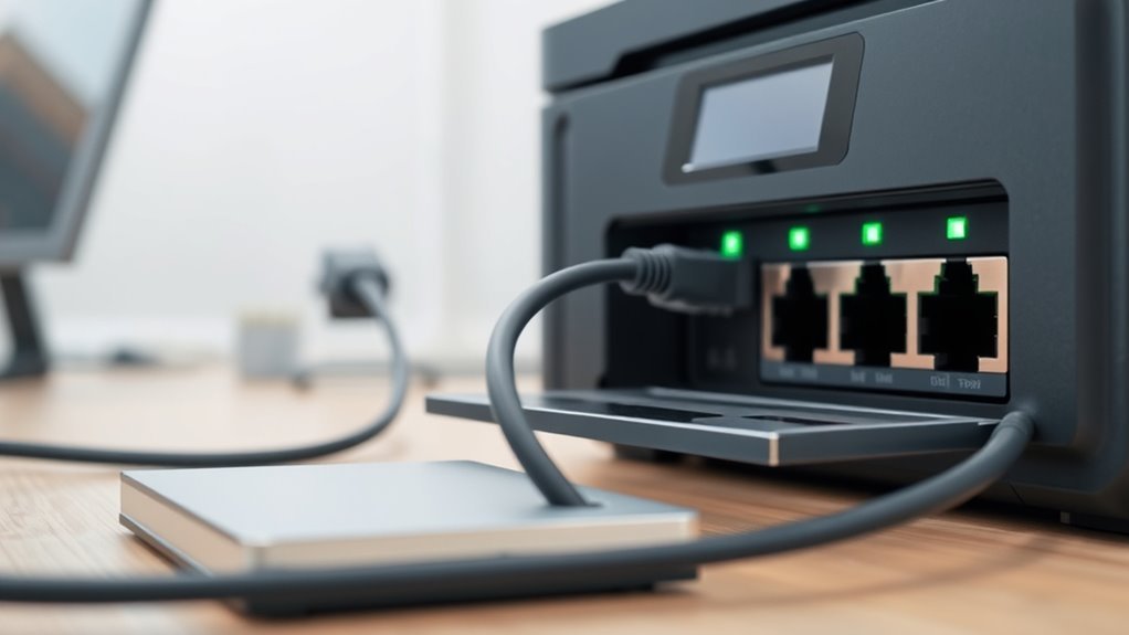 verify router switch printer connectivity